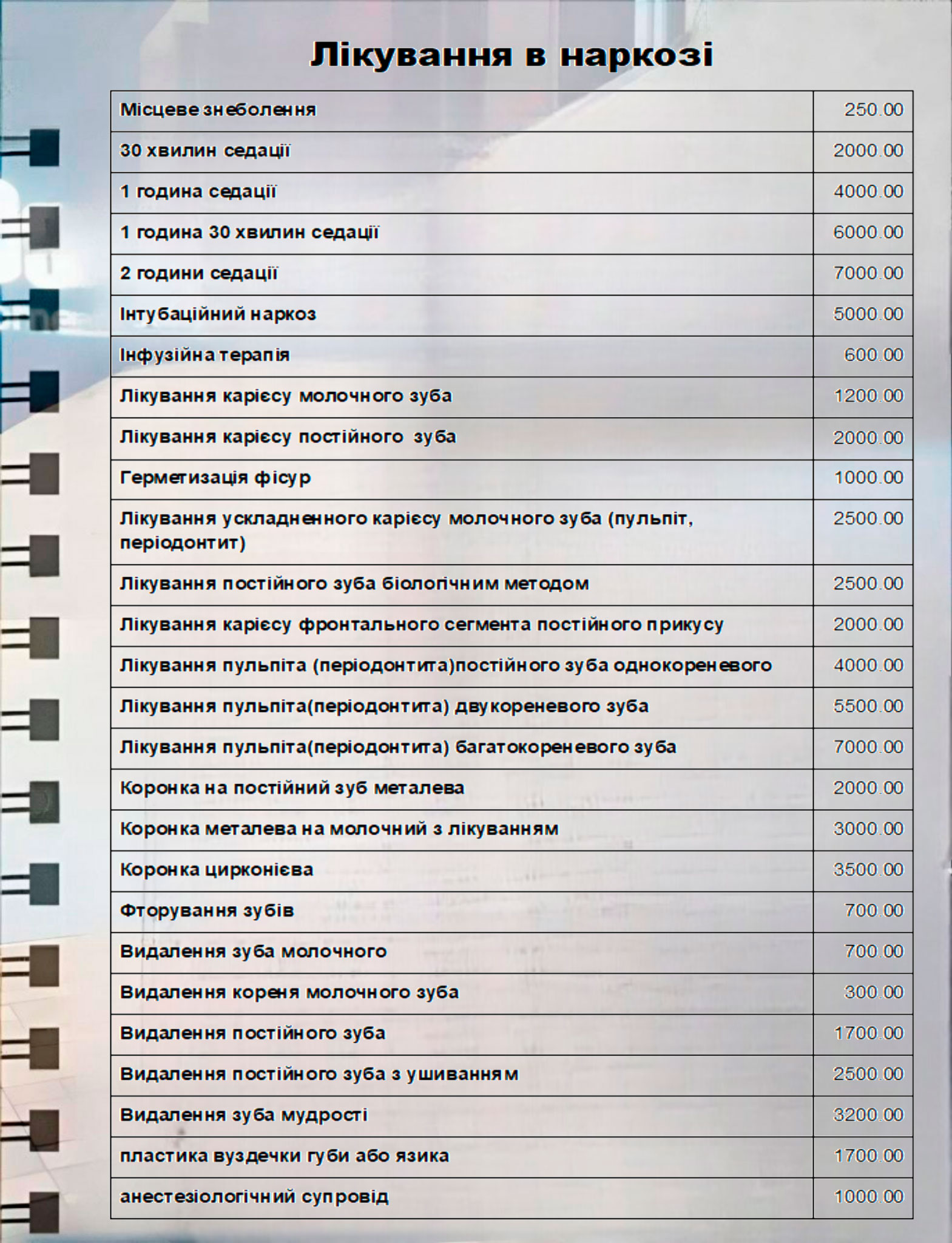 Лікування в наркозі